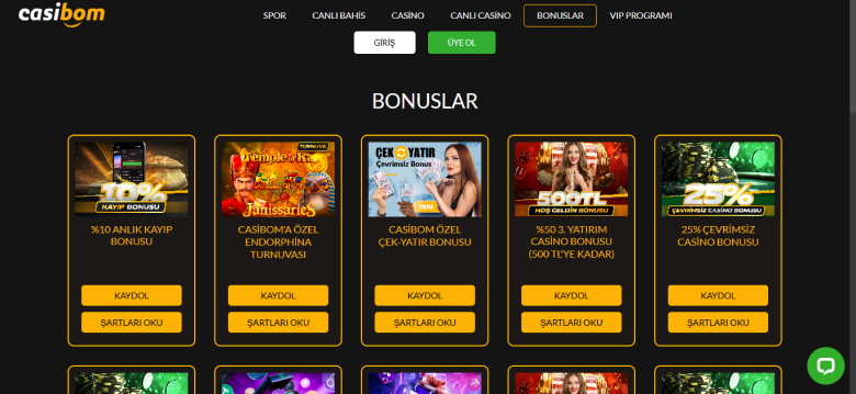 Bonuses in Casibom